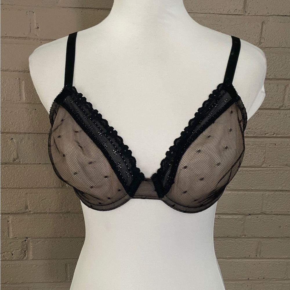 DKNY mesh & lace minimizer bra 36D
